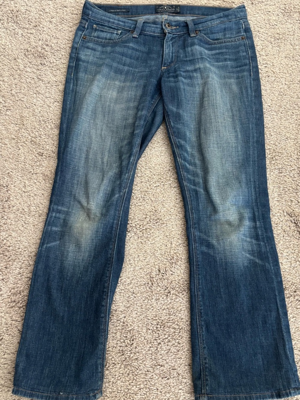 Lucky Brand Jeans 4/27 Charlie Boot Cut Straight Leg Medium Wash
